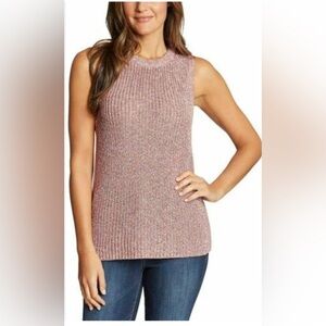 Ella Moss Junior L Sleeveless Knit Sweater Dress Multicolor